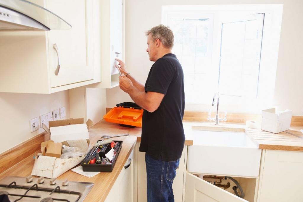 Man working in a kitchen