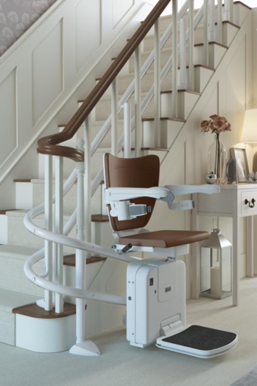 Curved Stairlifts Curved Stairlift Prices Age Uk Mobility