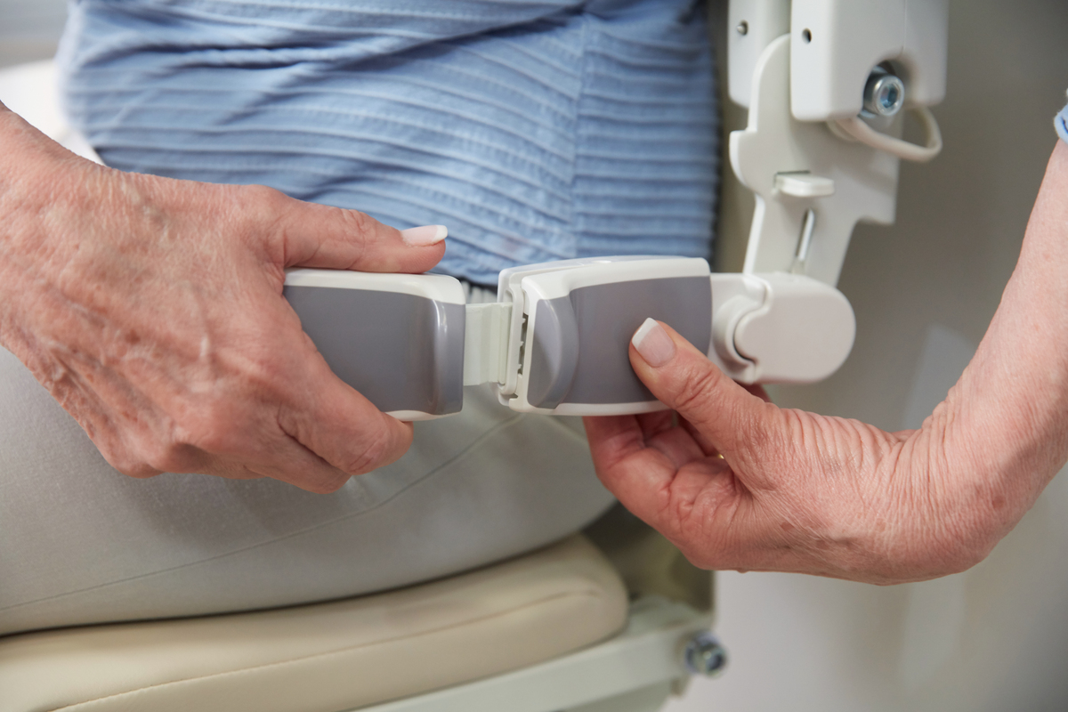 Age Uk straight stairlift safety belt
