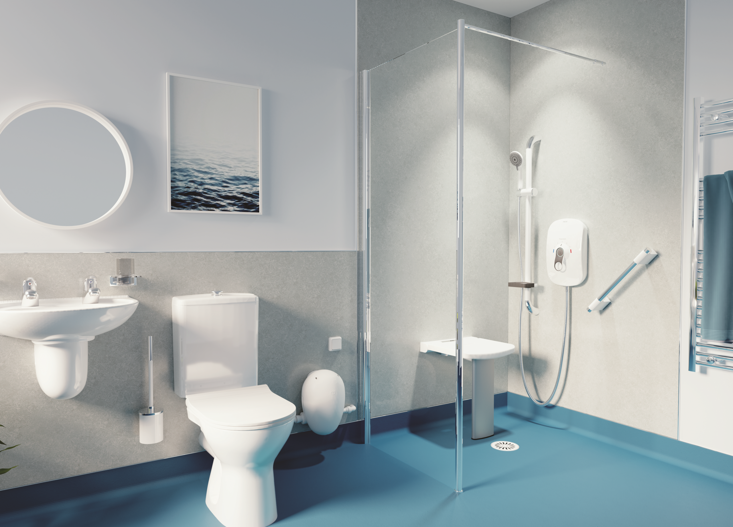 Wet Room Walk-in showers with seats