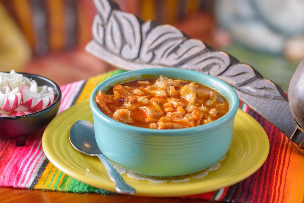 Chicken Fajita Soup in a bowl