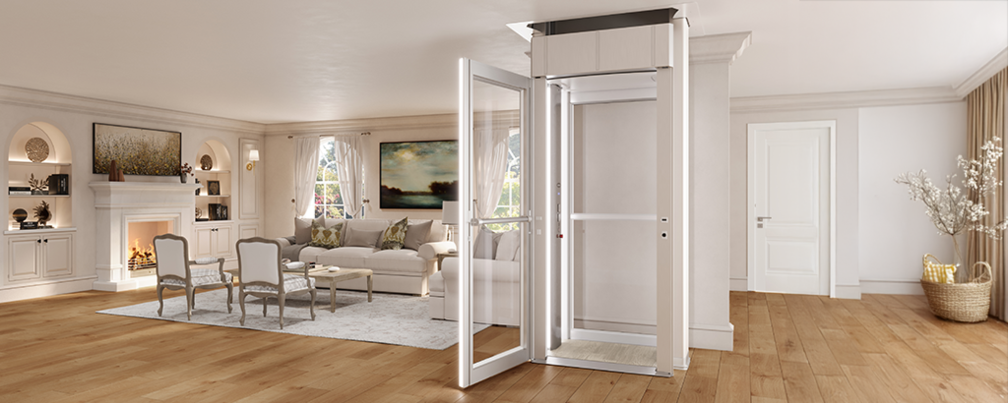 Savaria Luma Homelift installed in a home
