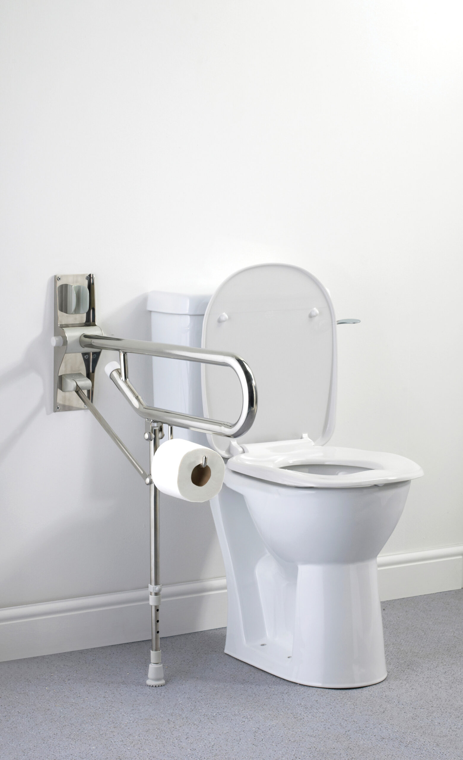 Bathing accessories - chrome hinged rail