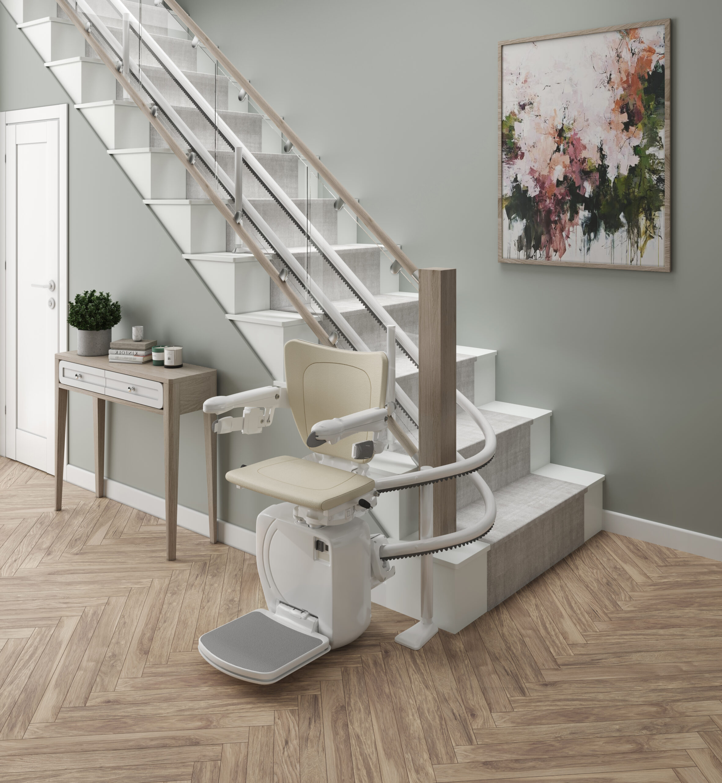 Age Uk curved stairlift