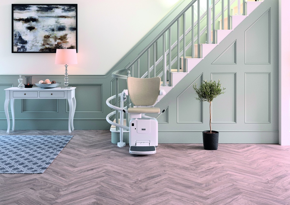 Handicare curved stairlift