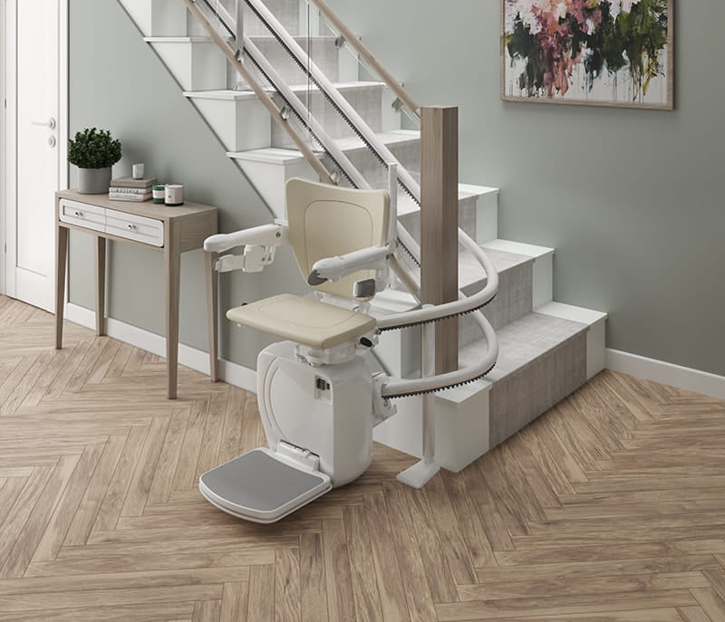 Age Uk Curved Stairlift